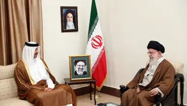 تسلیت امیر قطر به رهبر انقلاب و ملت ایران در دیدار عصر امروز