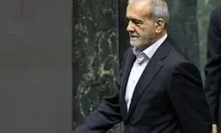 عکس پربازدید از پزشکیان در مسجد سلطان قابوس