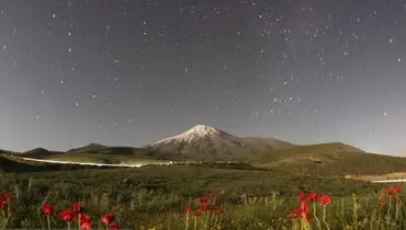 تصاویری رویایی از رد ستارگان در آسمان ایران