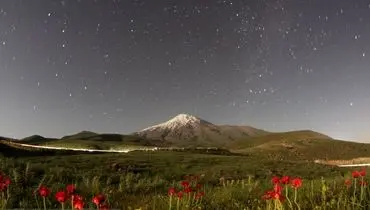 تصاویری رویایی از رد ستارگان در آسمان ایران