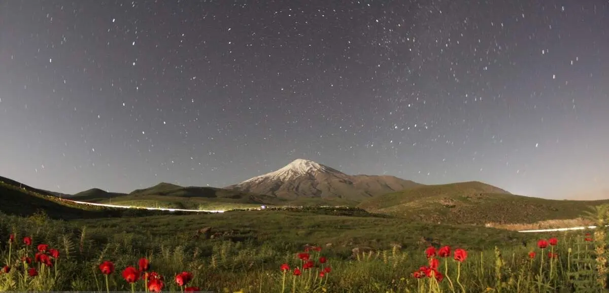 تصاویری رویایی از رد ستارگان در آسمان ایران