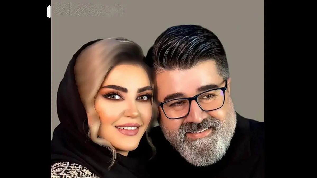 قاب عاشقانه آقای خواننده و همسرش در جزیره کیش
