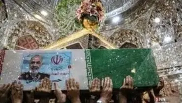 تصاویری از دختر شهید سلامی بر مزار پدرش