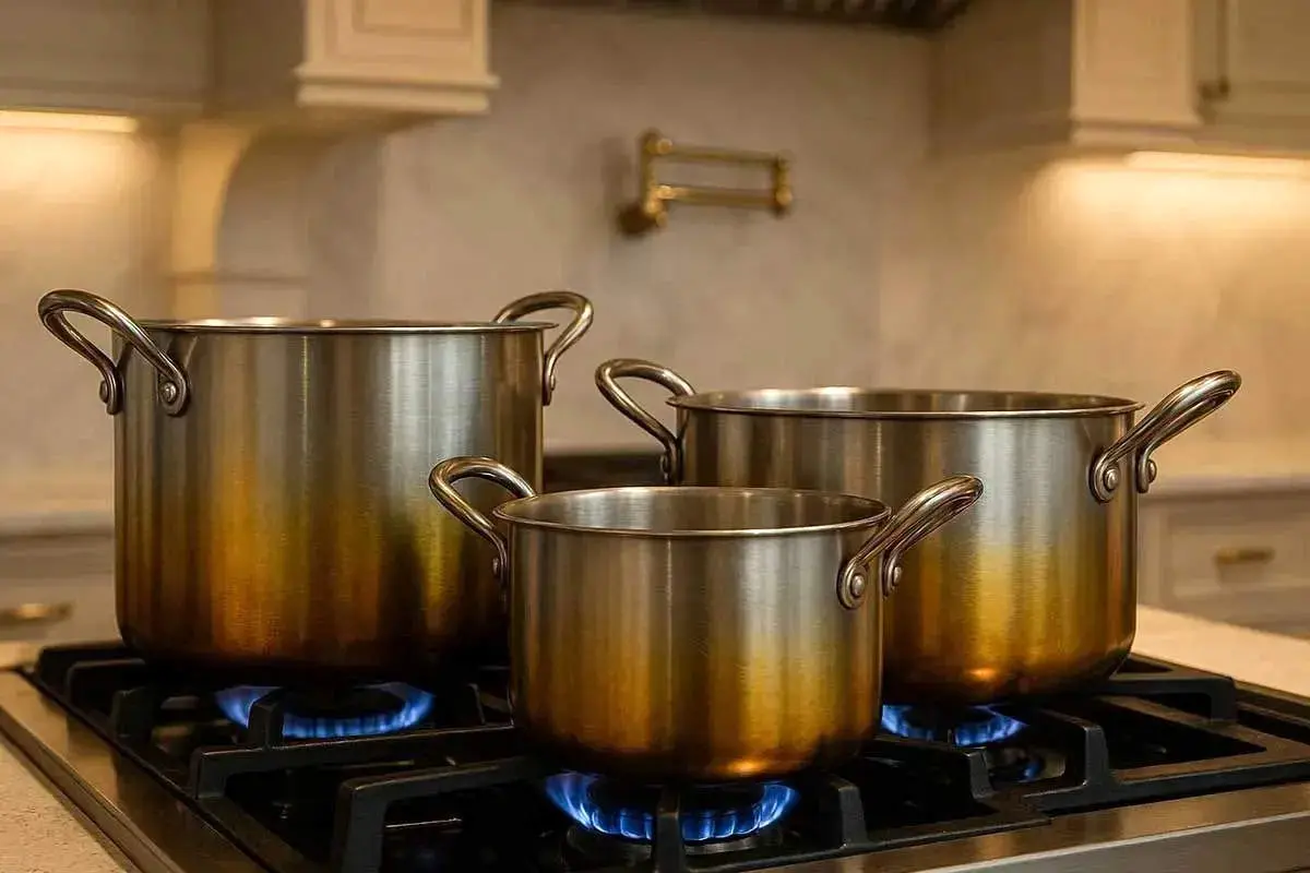 چرا قابلمه استیل زرد می‌شود؟ راه‌های ساده برای پیشگیری

