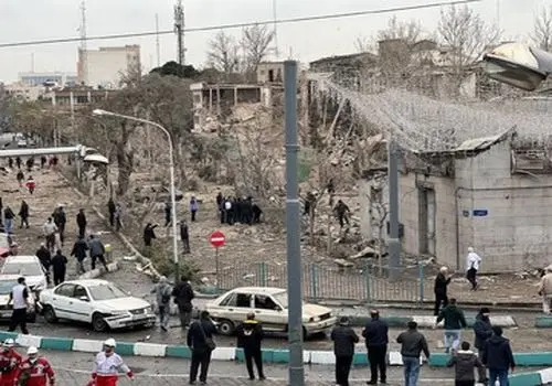 تصاویر دلخراش از حمله موشکی امروز به اتوبان شهید باقری + عکس