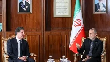 دیدار پزشکیان با رئیس اقلیم کردستان عراق