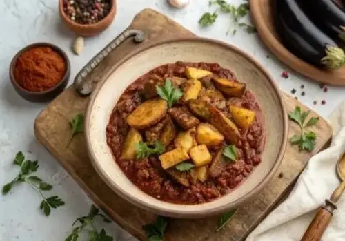 طرز تهیه واویشکا بادمجان و گوشت چرخ‌کرده 
