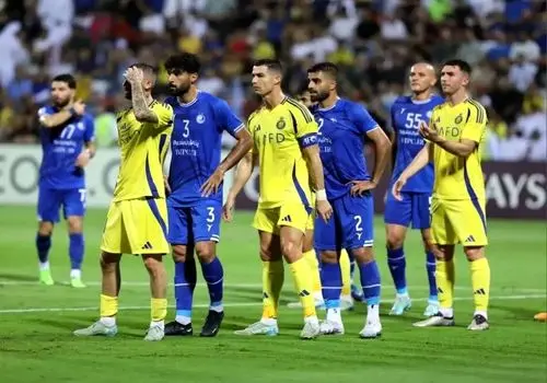 پوستر النصر برای بازی با استقلال ایران