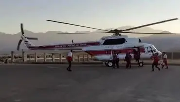  اولین تصویر از محل سقوط بالگرد هلال احمر در اشترانکوه لرستان+ فیلم
