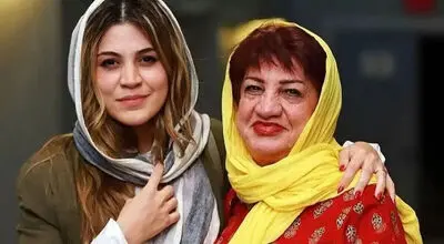 تصویر گرم مادر و دختری؛ ناهید مسلمی و شیدا خلیق