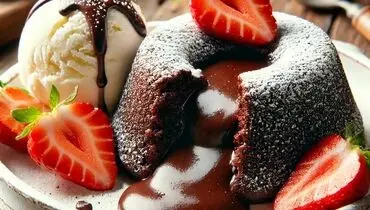 طرز تهیه لاوا کیک شکلاتی خوشمزه و ساده
