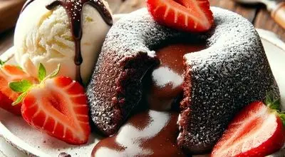 طرز تهیه لاوا کیک شکلاتی خوشمزه و ساده
