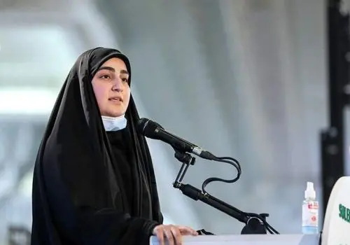حضور زینب سلیمانی در مراسم تشییع پیکر محمد کاسبی + فیلم
