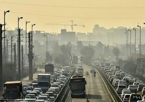 کیفیت هوای تهران در وضعیت نارنجی