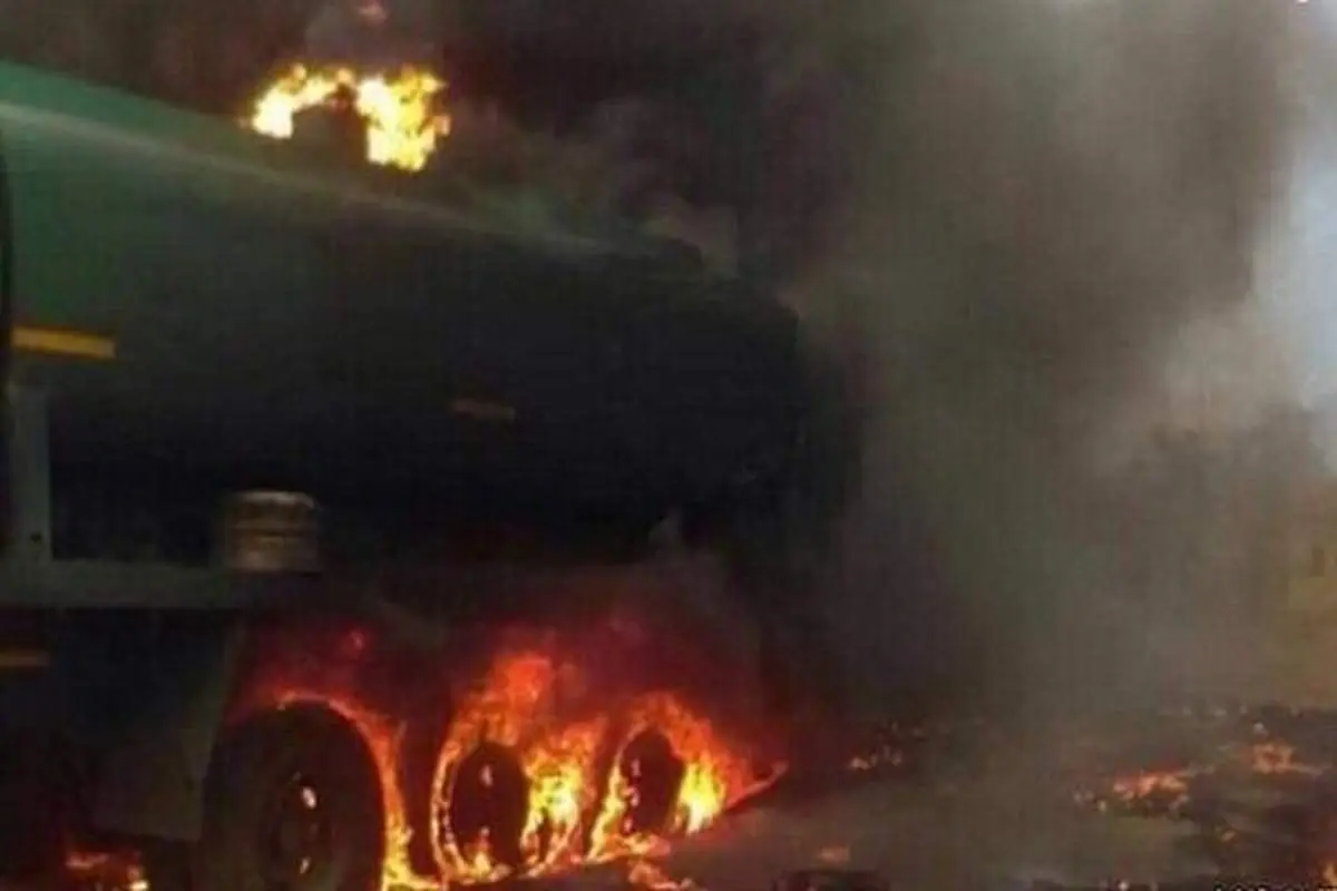 حادثه مرگبار در سنندج؛ انفجار تانکر بنزین ۷ کشته برجا گذاشت