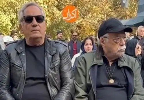 حضور بازیگران در مراسم بدرقه هادی مرزبان: از چهره غمگین استاد علی نصیریان تا استایل عجیب بهاره رهنما!/پارت ۲