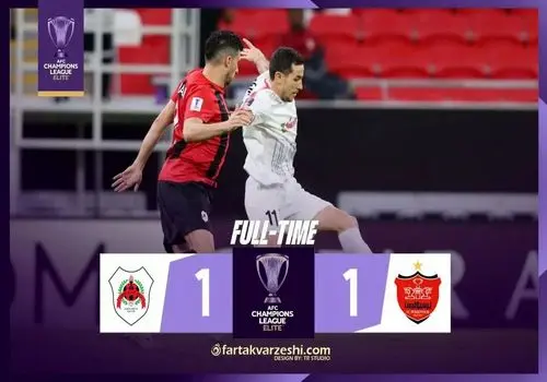 خلاصه بازی الریان 1 - پرسپولیس 1 + فیلم