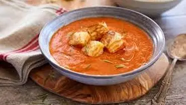 ساده ترین روش تهیه سوپ گوجه و پنیر
