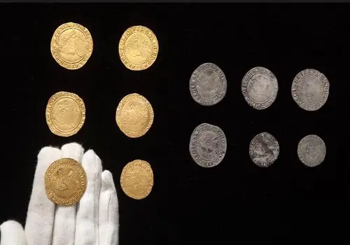 گنج سکّه‌های 500 ساله از باغچۀ حیاط پشتی خانه زوج بریتانیایی بیرون آمد + عکس
