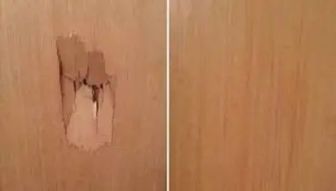 تعمیر ترک خوردگی لبه آب بندی درب چوبی