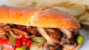 ساندویچ گوشت و قارچ فول پنیری؛ یک وعده غذایی سریع و خوشمزه