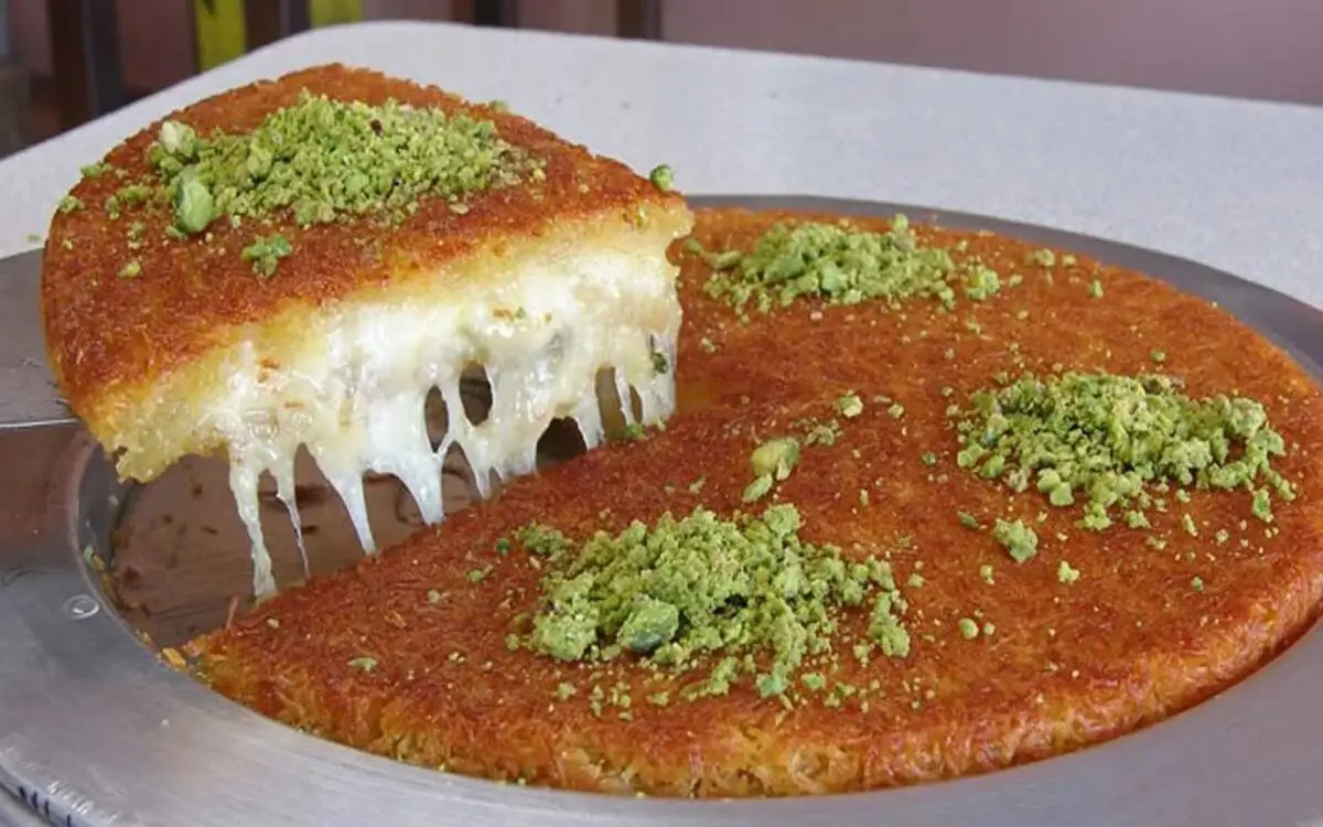 طرز تهیه کنافه عربی+فیلم