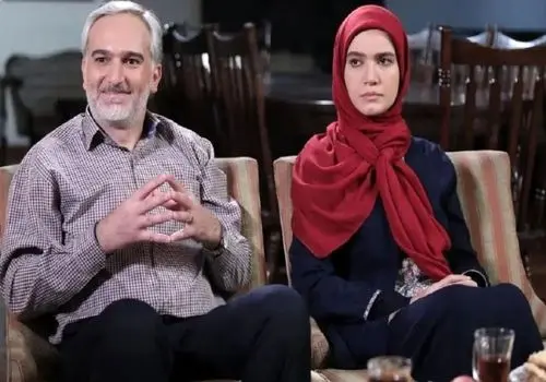 تصویر کمتر دیده‌شده‌ای از بیژن بنفشه‌خواه و دخترش منتشر شد!