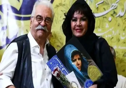 بغض فرزانه کابلی در مراسم افتتاحیه جشنواره فجر کرمان به یاد همسرش هادی مرزبان