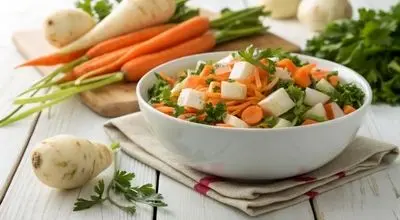 طرز تهیه سالاد شلغم و هویچ، سالم و رژیمی