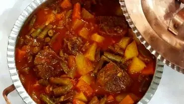 روش تهیه خوراک هویج و لوبیا سبز