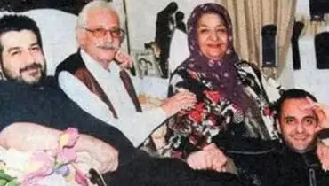 یادباد؛ جمشید مشایخی در کنار نادره و مهران مدیری