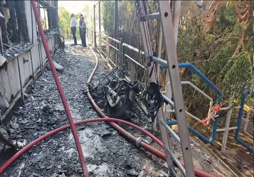 جزئیات جدید از آتش‌سوزی در محوطه بیمارستان قائم مشهد