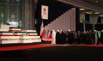 تصاویر اختصاصی از ادای احترام هیات‌های بین‌المللی به پیکر رهبر شهید انقلاب ایران | از روسیه و چین تا سوریه و هند