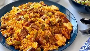 طرز تهیه لوبیا پلوی شیرازی