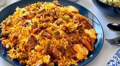 طرز تهیه لوبیا پلوی شیرازی
