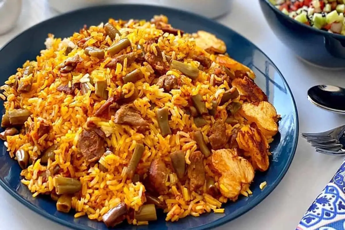 طرز تهیه لوبیا پلوی شیرازی
