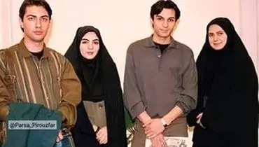 قاب عاشقانه رامینِ سریال «در پناه تو» با همسرش