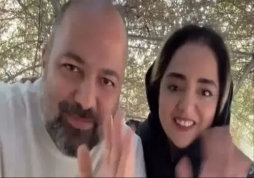 سلفی آسانسوریِ علی اوجی، “همسر نرگس محمدی” و الناز حبیبی