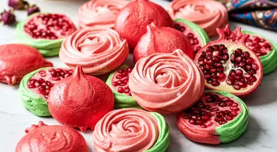 طرز تهیه مرنگ یلدایی؛ شیرینی ساده و رنگارنگ شب یلدا

