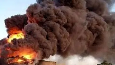 تصویری از انفجار در گرمدره کرج