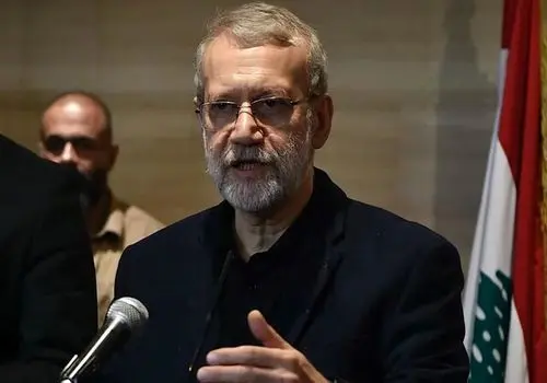 لبنانی‌ها روی سر علی لاریجانی برنج پاشیدند/عکس