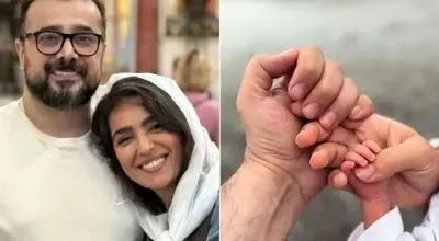 جدیدترین عکس سپند امیرسلیمانی، مونا کرمی و پسرشان!