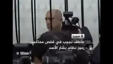 محاکمه پسرخاله بشار اسد در قفس/ویدیو 