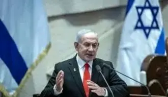 تصویری از حضور نتانیاهو در محل اصابت موشک ایران