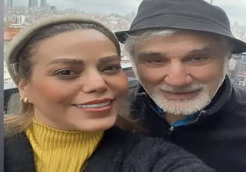 تیپ شیک مهدی هاشمی در کنار همسر جوانش خبرساز شد!