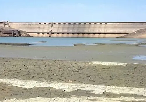 عکس عجیب از رودخانه جاجرود قبل و بعد از کم آبی