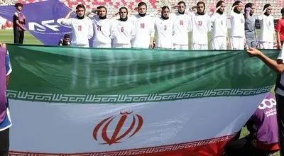 جشن صعود تیم ملی فوتبال بانوان ایران مقابل اردن + فیلم