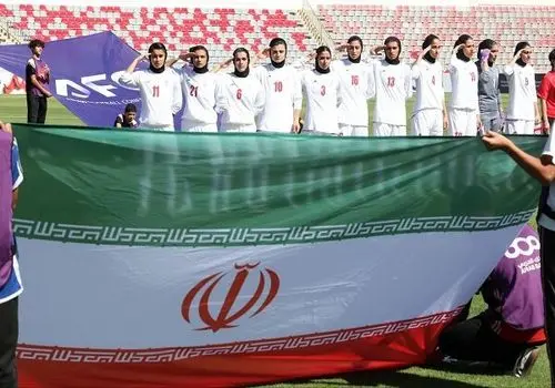 جشن صعود تیم ملی فوتبال بانوان ایران مقابل اردن + فیلم