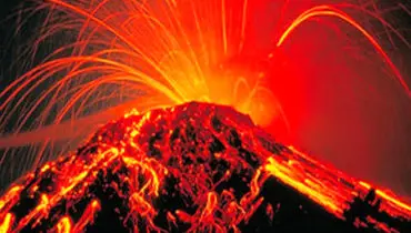 تصاویر باورنکردنی از رودخانه‌ای از گدازه‌های آتشفشانی