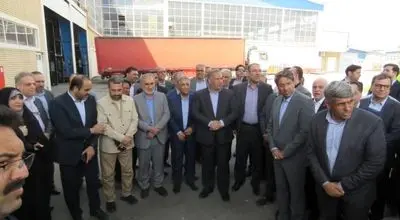 بازدید مشترک مدیرعامل بانک صنعت و معدن و رؤسای کمیسیون‌های مجلس از صنایع نیشابور